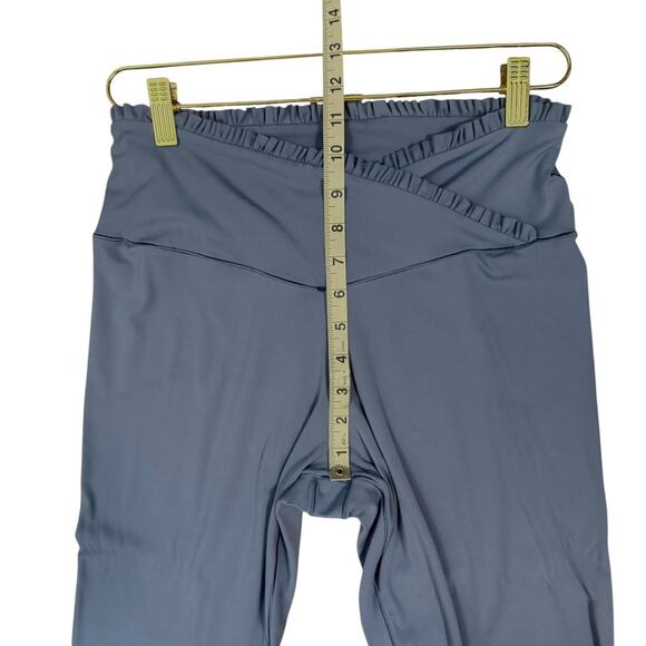 Offline Aerie‎ Real Me Xtra High Waisted Crossover Ruffle Legging Women XL Blue - Picture 5 of 6